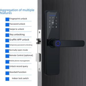 Smart electronic doorbell with HD camera and two-way audio - secure and real-time connection