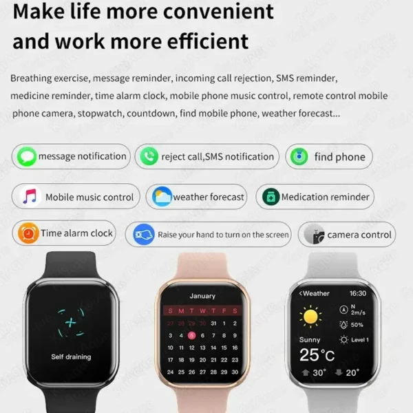 2025 nova série 10, gps, relógio inteligente, música, vídeo, nfc acess card, bt chamada, à prova água smartwatch para android e ios - Image 3